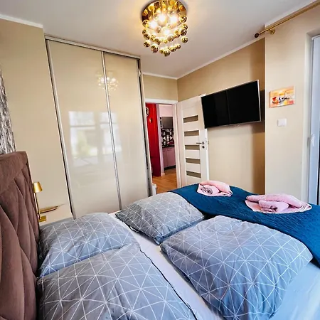 Nadmorskie Tarasy Pink&blue Taras Baseny Siłownia Sala Zabaw Apartament Kołobrzeg