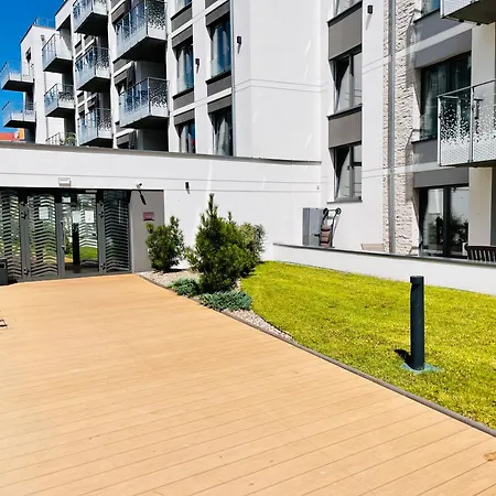 Nadmorskie Tarasy Pink&blue Taras Baseny Siłownia Sala Zabaw Apartament Kołobrzeg