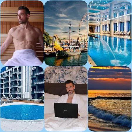 Nadmorskie Tarasy Pink&blue Taras Baseny Siłownia Sala Zabaw