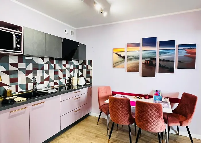 Nadmorskie Tarasy Pink&blue - C215 Sea&sun * Колобжег